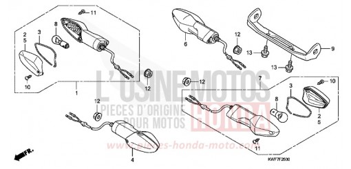 CLIGNOTANT CBF125MB de 2011